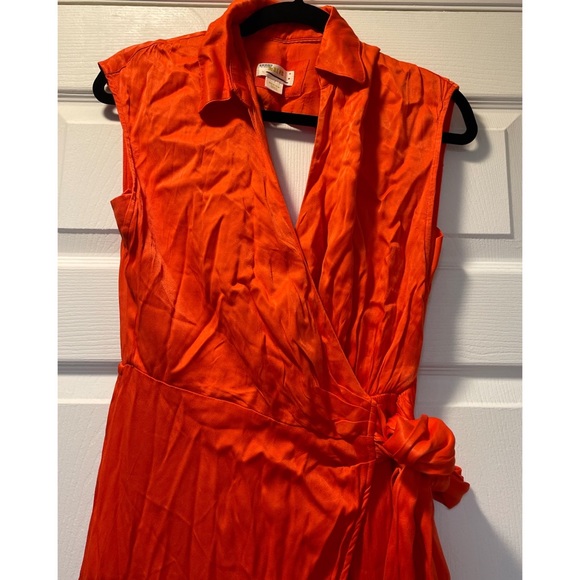 Anthropologie- Maeve Open-Back Wrap Midi Dress NWOT - Picture 5 of 9